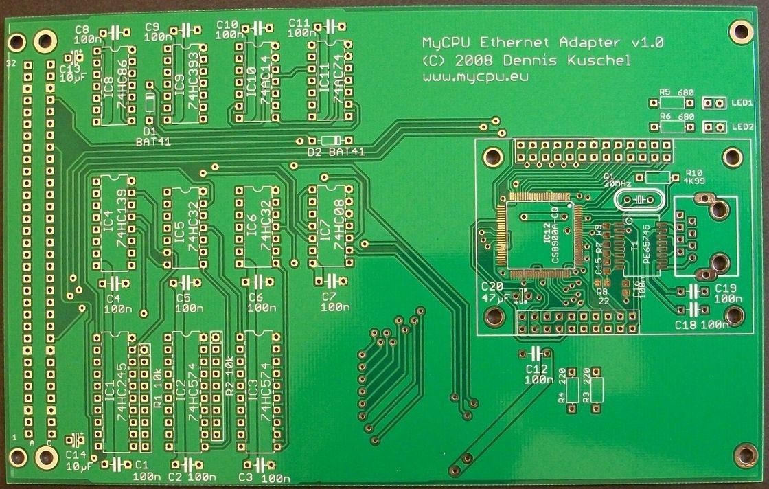Electronic PCB Prototype HASL Surface Finish 0.2-4.0mm Board Thickness